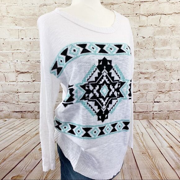 Trillium Zumiez Aztec light knit sweater - Picture 1 of 4